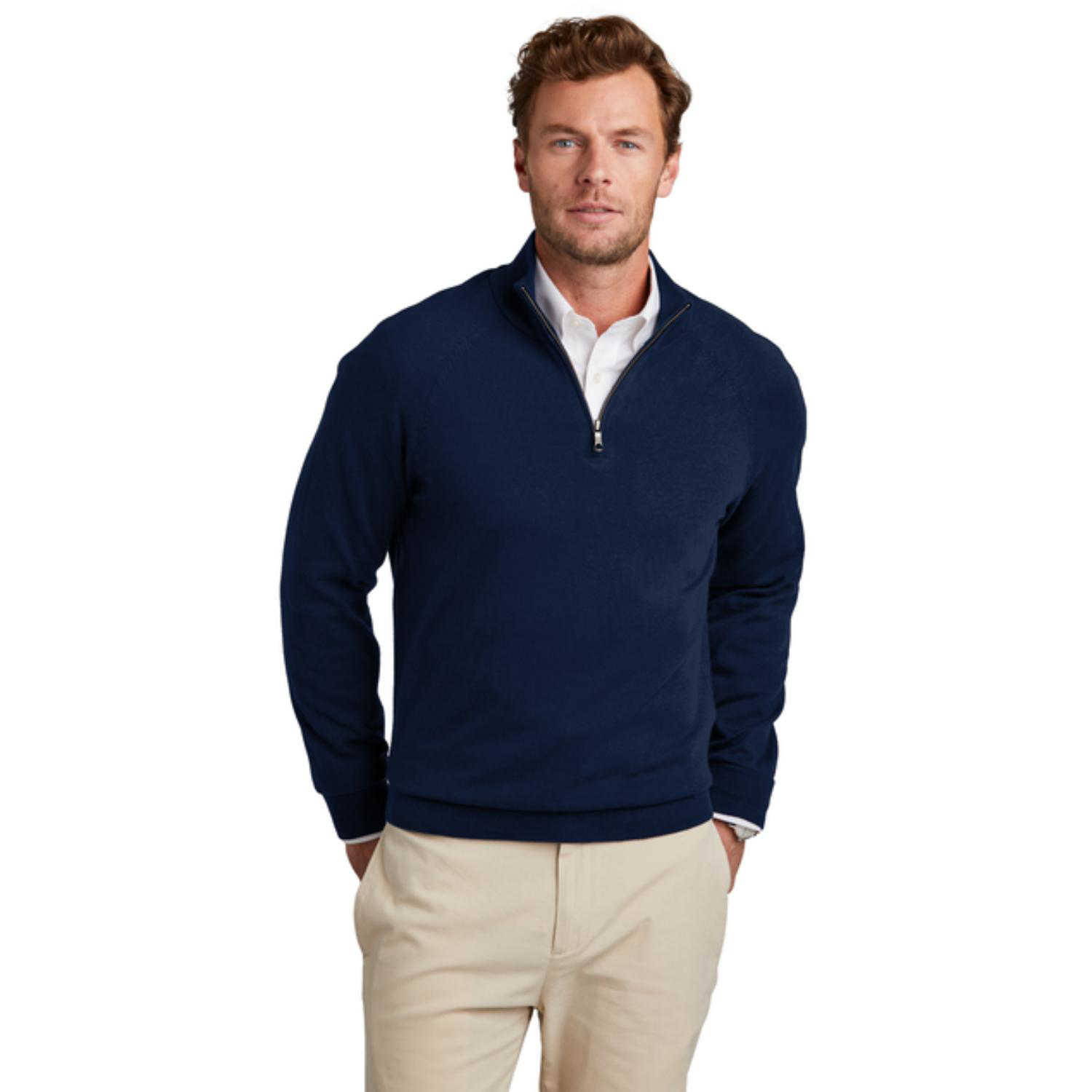 Brooks Brothers® Men’s Cotton-Stretch 1/4-Zip Pullover Sweater 15