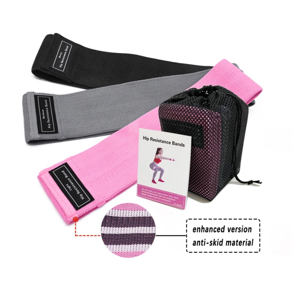 3 Fabric Resistance Bands 3