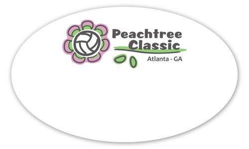 Screen Printed Poly Name Badge (3"x5") Oval