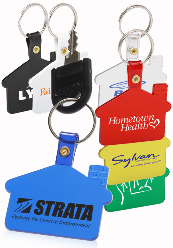 House Shaped Soft Key Tags