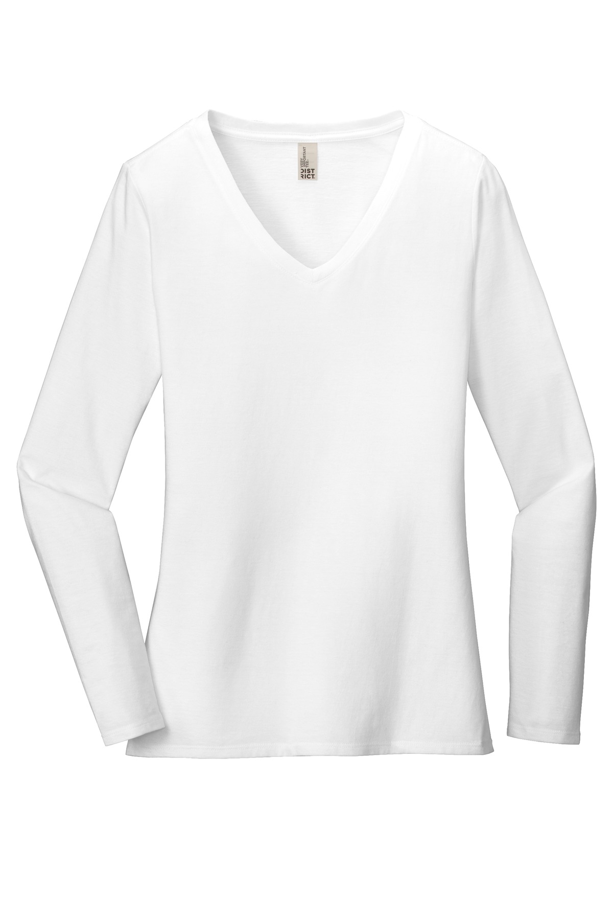 District Women's Very Important Tee Long Sleeve V-Neck. DT6201 16