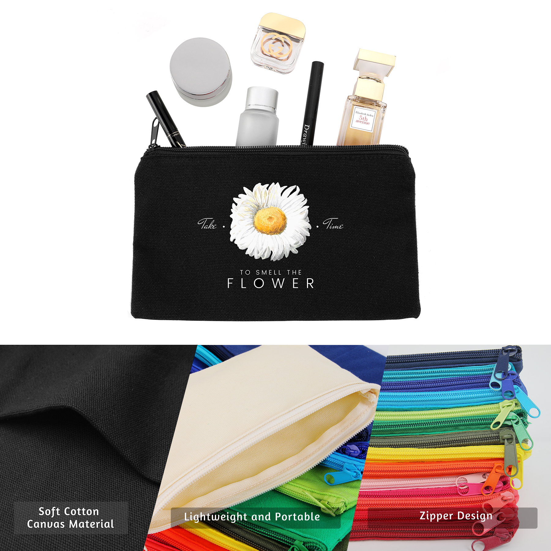 Multipurpose Canvas Cosmetic Bag (Ocean) 13