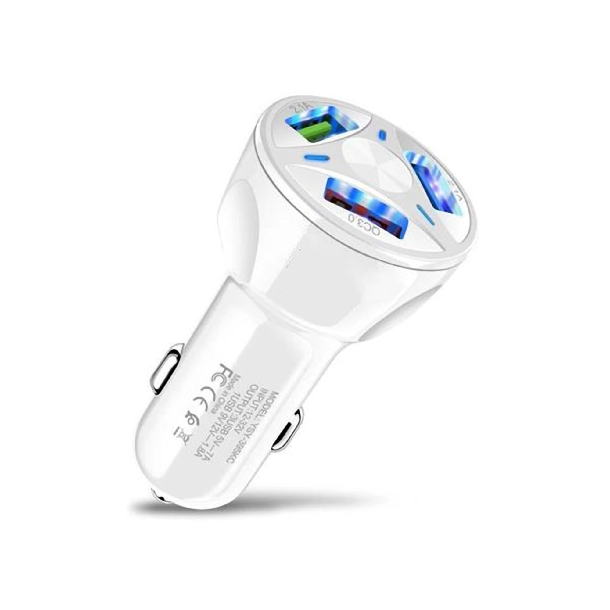 4-Port Fast Charging Universal Adapter - ABS Plastic 4