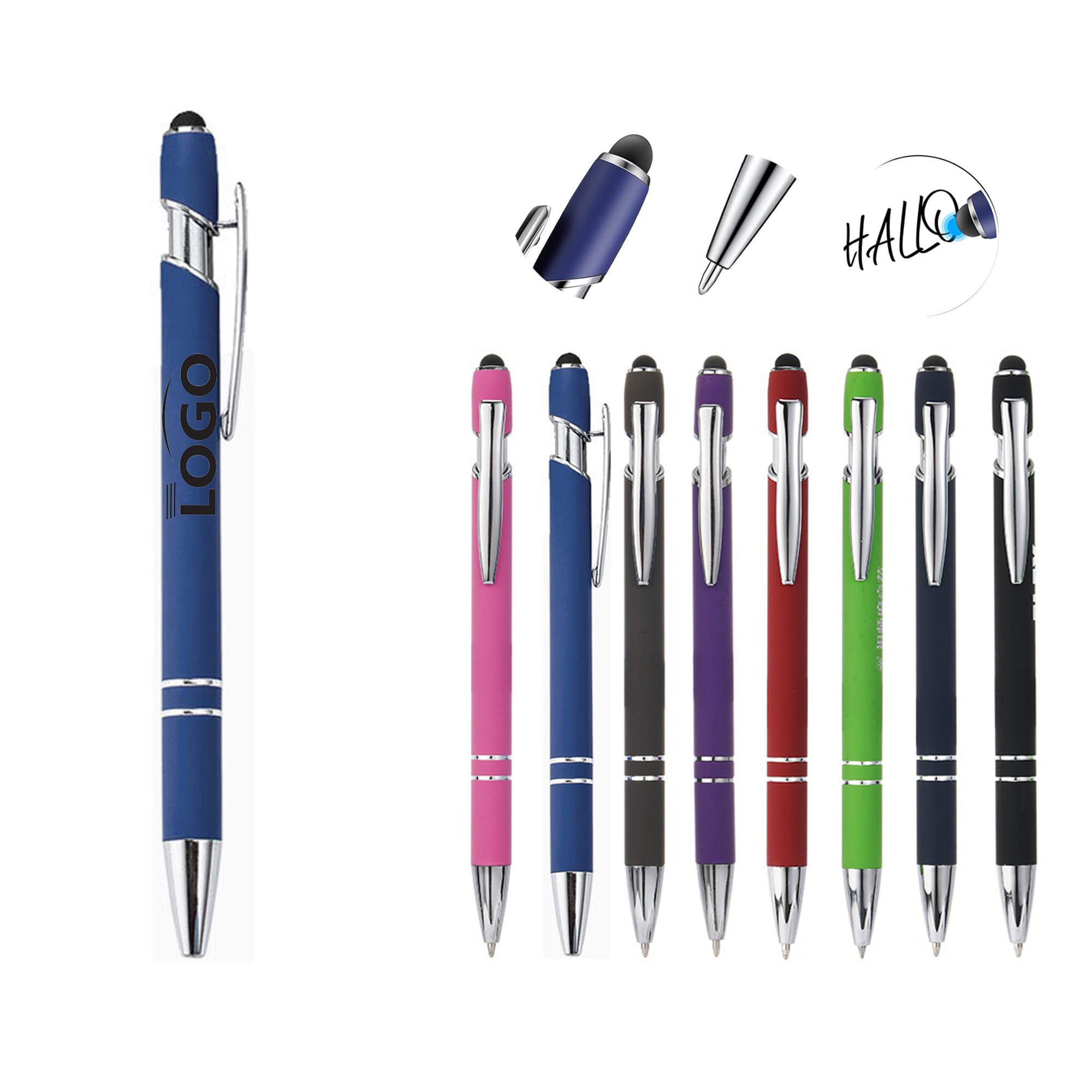 Metallic Stylus Ballpoint Pens 2