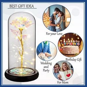 Rose For Women Flower Gifts Colorful Artificial Forever Gala 4