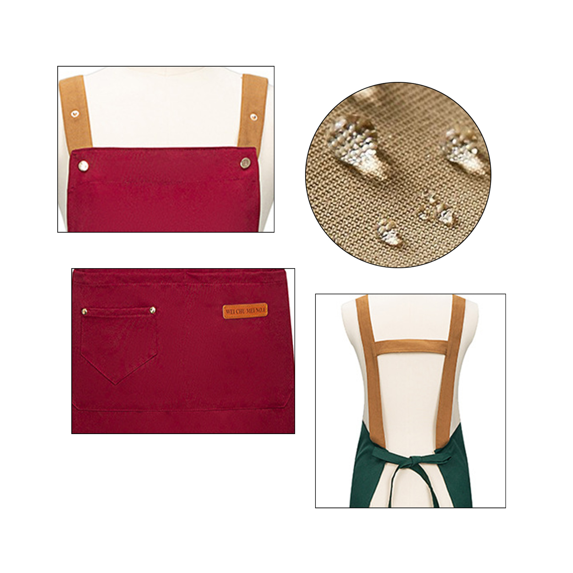 Water-Repellent and Grease-Resistant Apron 3