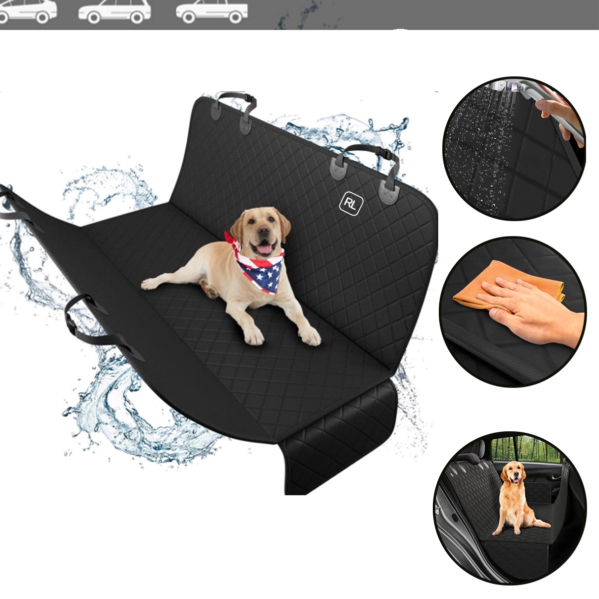 Dog Car Back Seat Cover 2