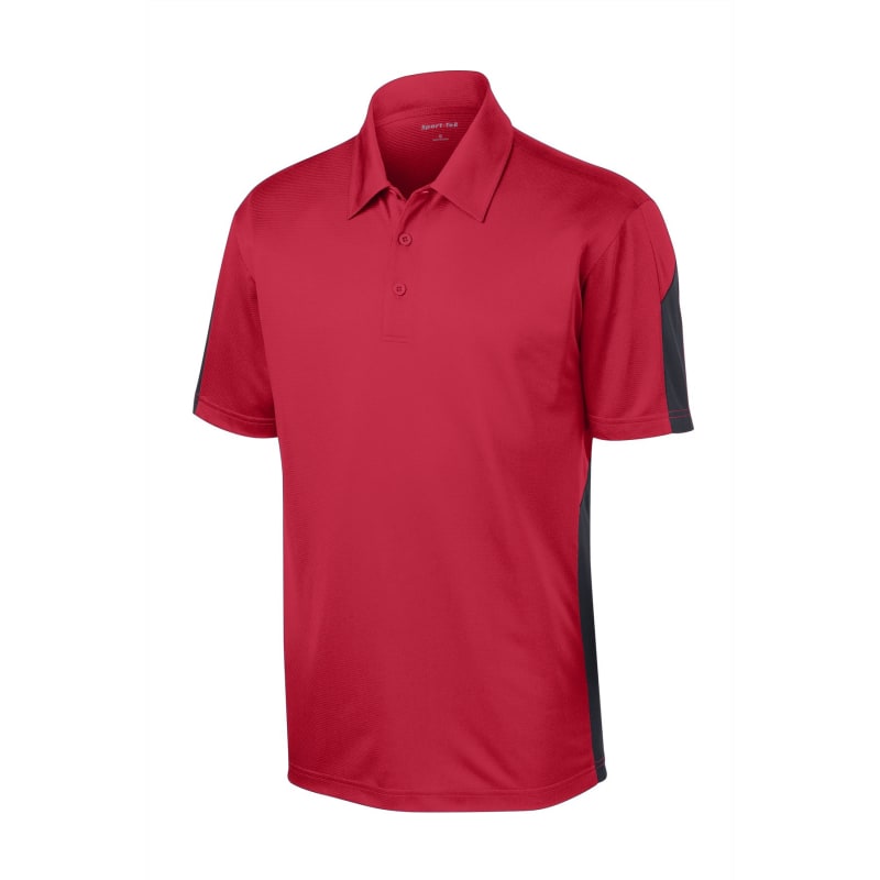 Sport-Tek PosiCharge Active Textured Colorblock Polo. 53