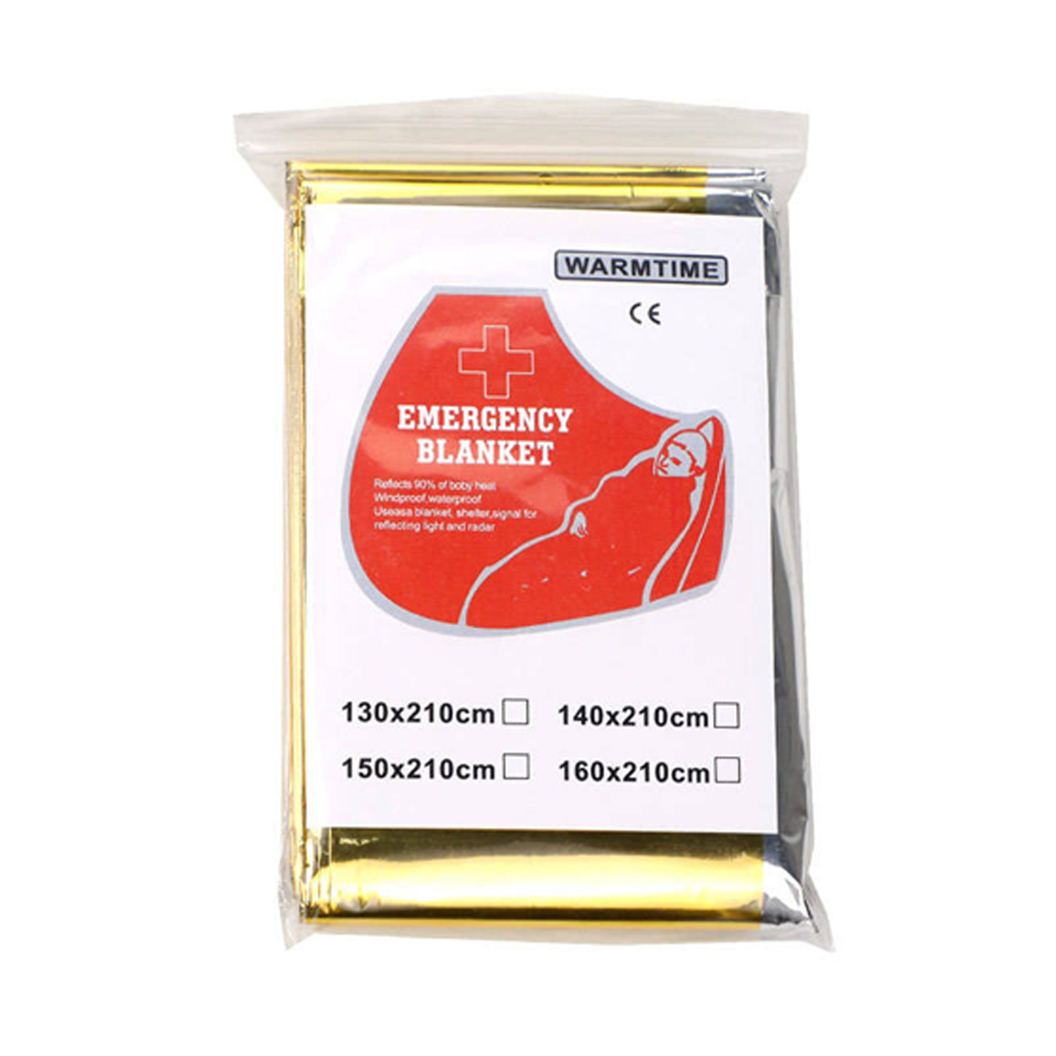 Reflective Aluminum Foil Emergency Survival Blanket 2