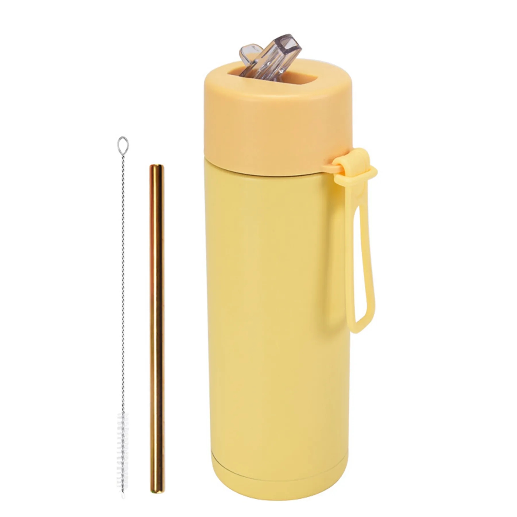 22 Oz. Stainless Steel Straw Cup with Silicone Strap 5