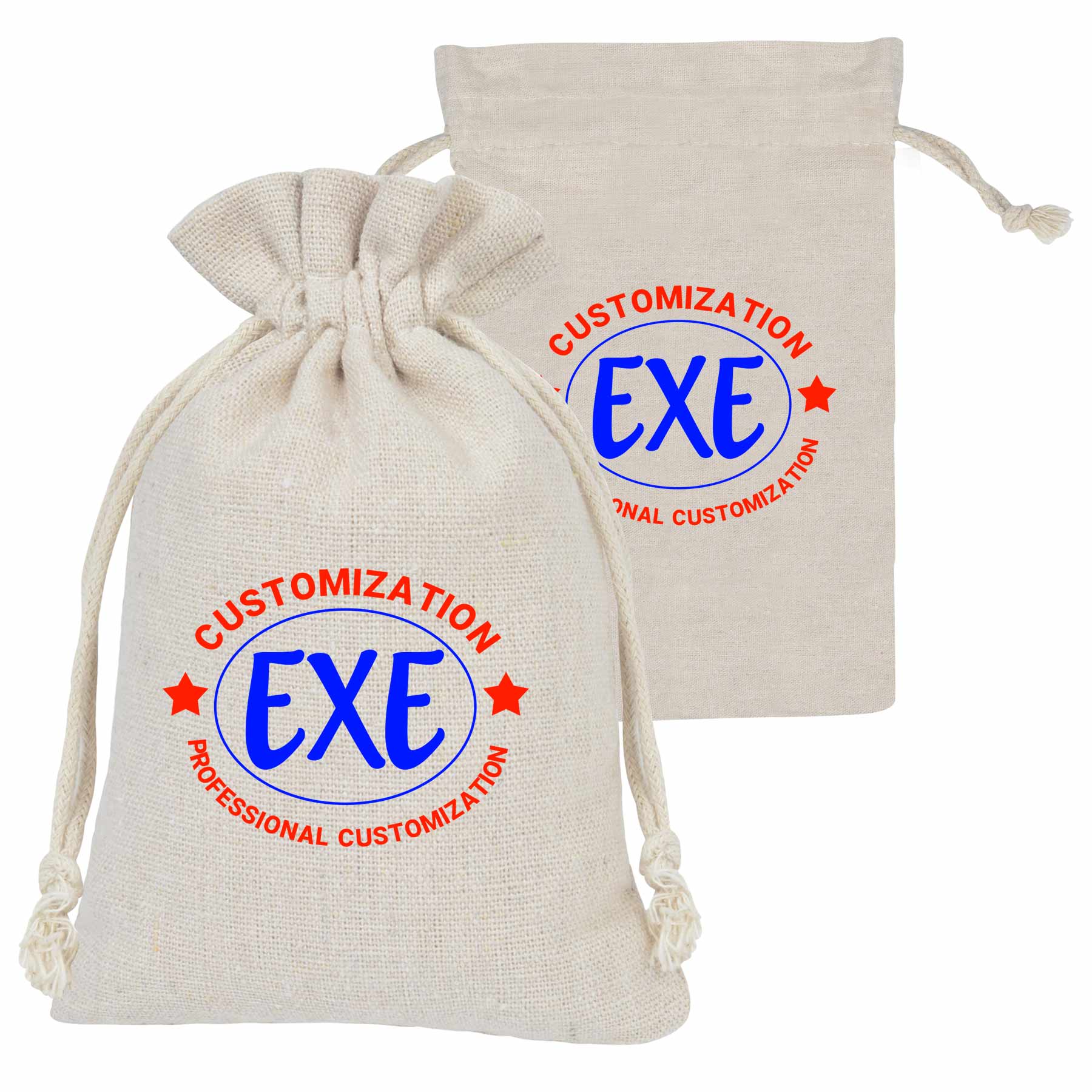 Natural Cotton Drawstring Bags 2