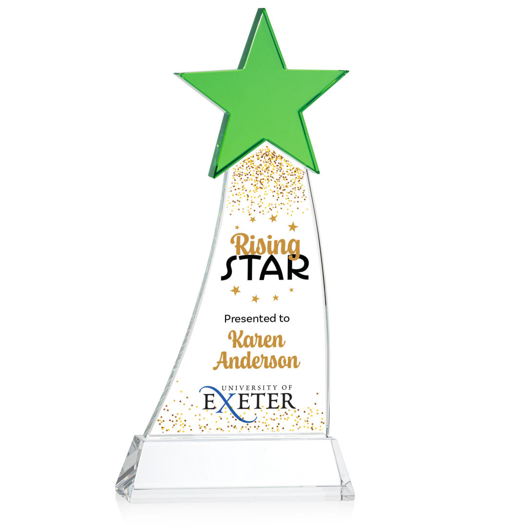 Manolita VividPrint™ Award - Green/Clear 9
