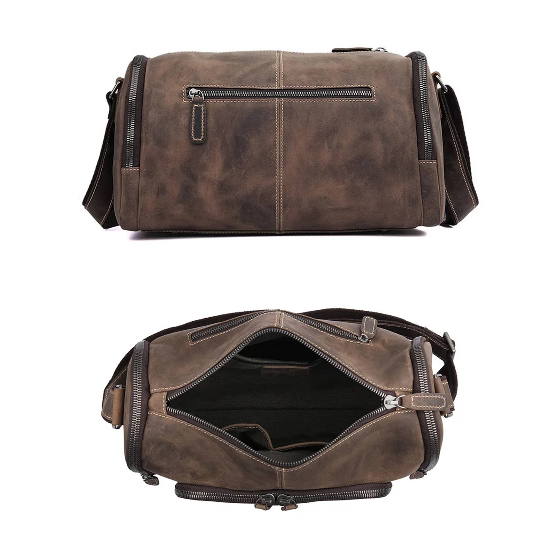 Leather Wearable Duffle bag 5