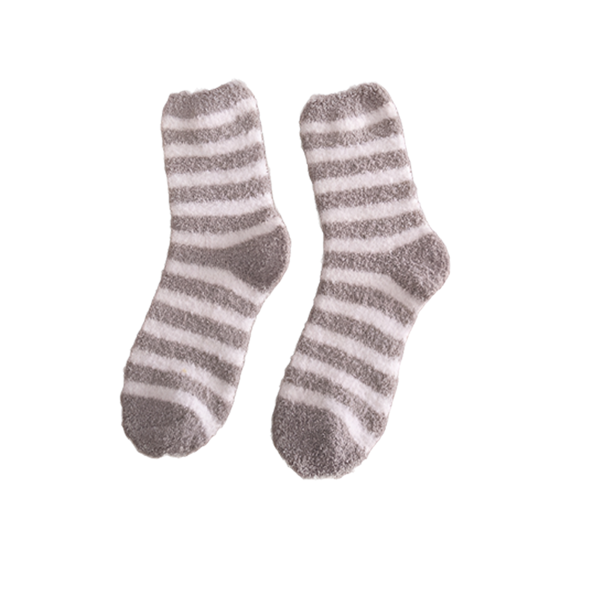 Stylish Striped Coral Fleece Warm Socks 1