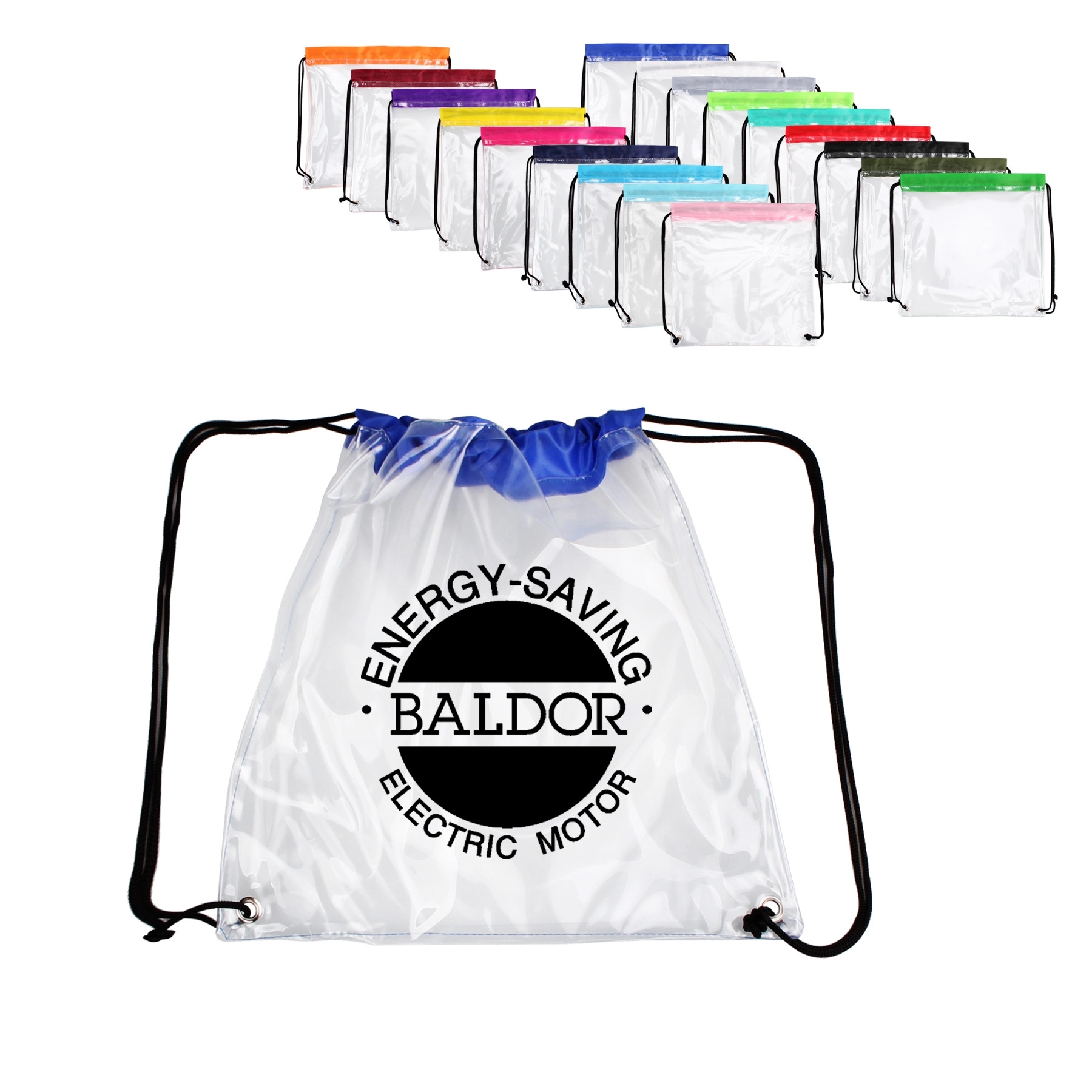 Clear PVC Drawstring Bag 1