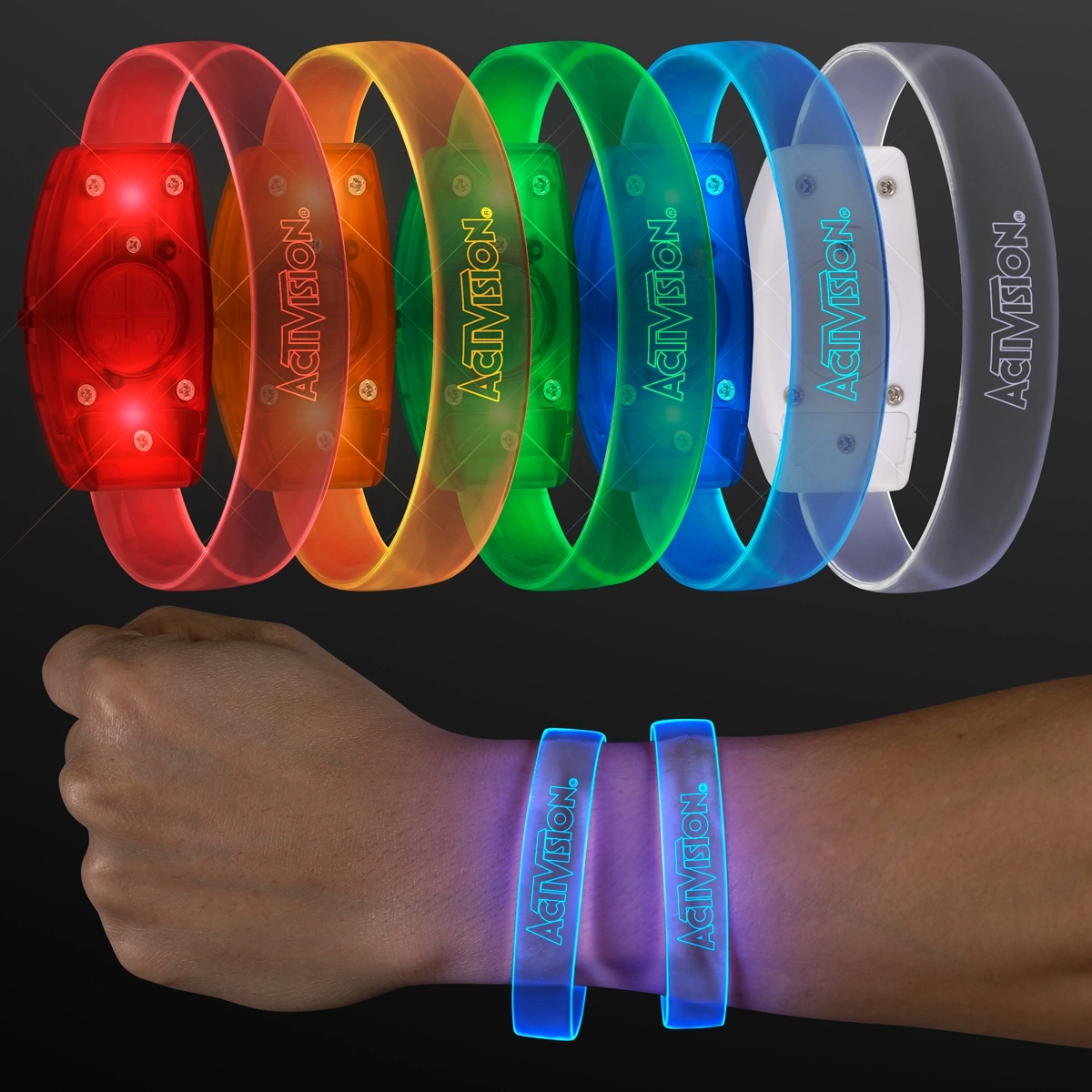 LASER ENGRAVED - Galaxy Glow LED Band Bracelets 9