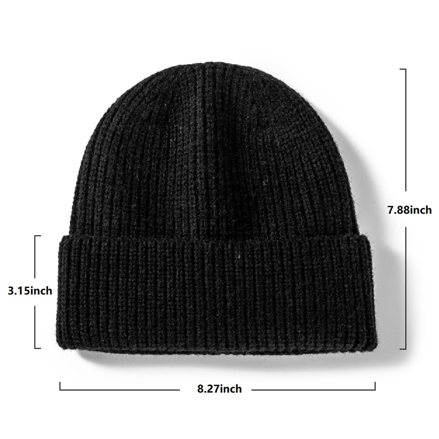 Unisex Cuffed knitted beanie with Custom logo 8