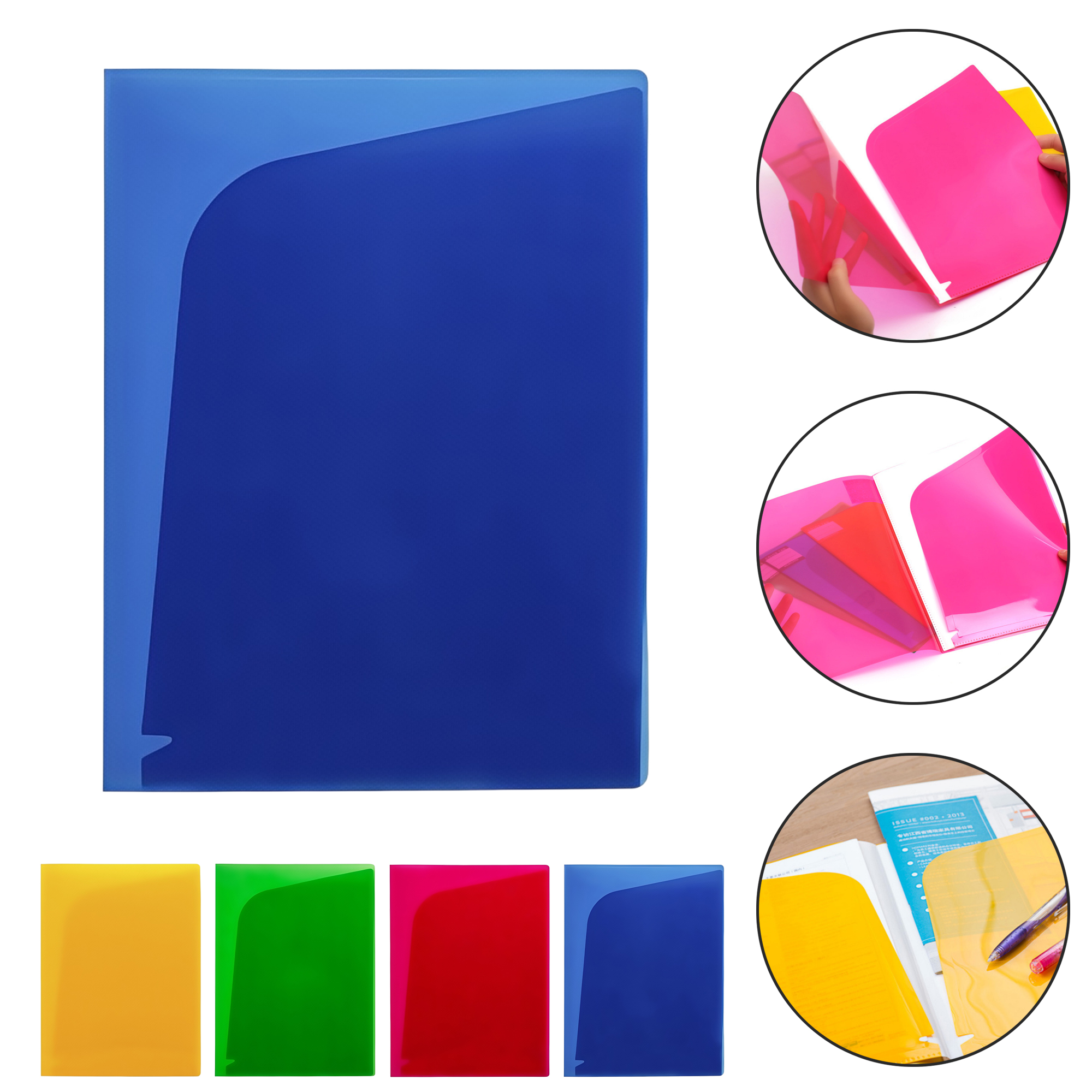 Multi-Page Document Protector with 6 High Clarity Slanted Cut Inner Pockets 6