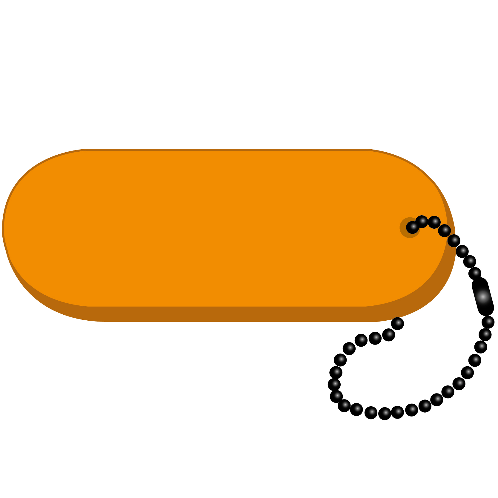 Oval - Large Key Tag 15