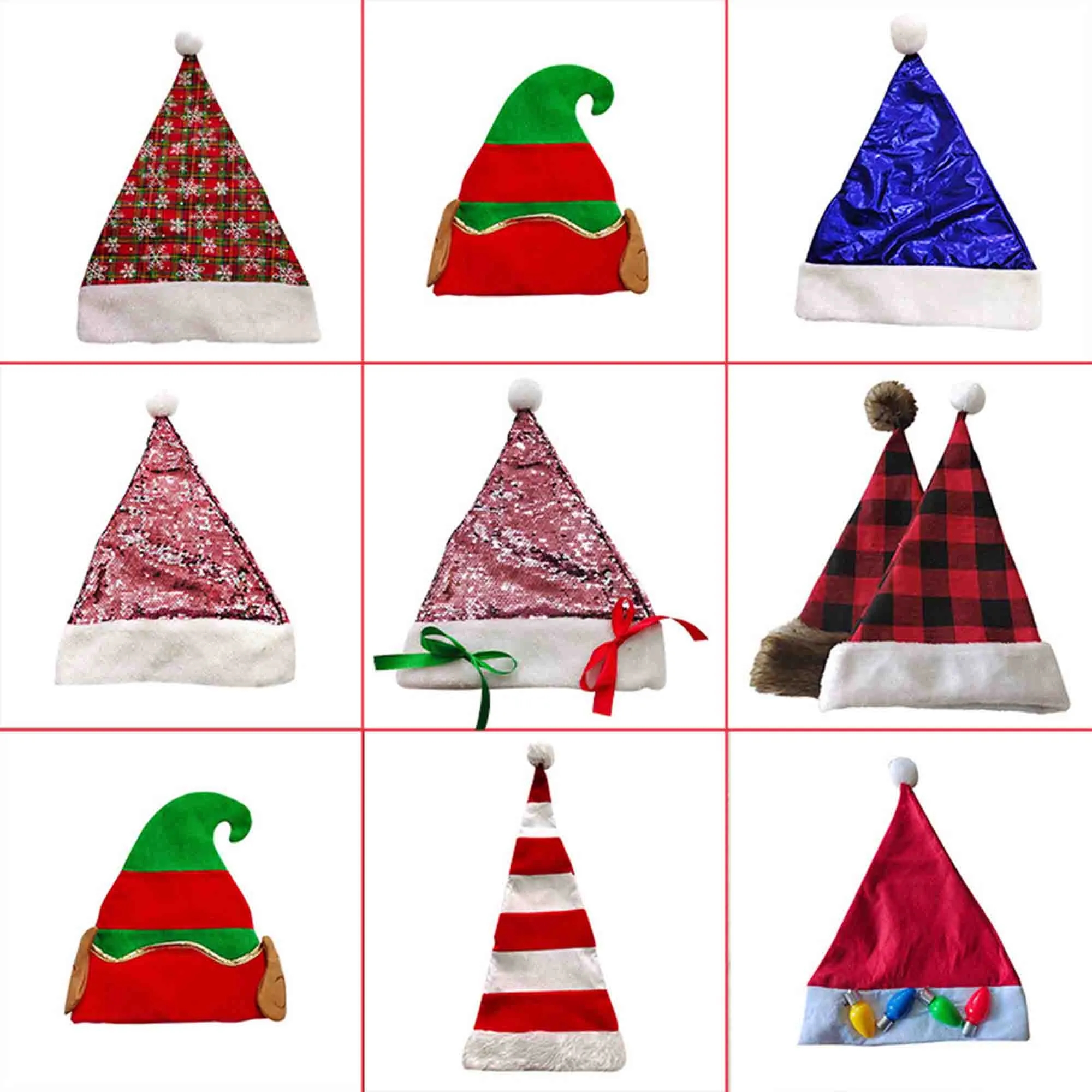 Customized Plush Christmas Santa Hat 3
