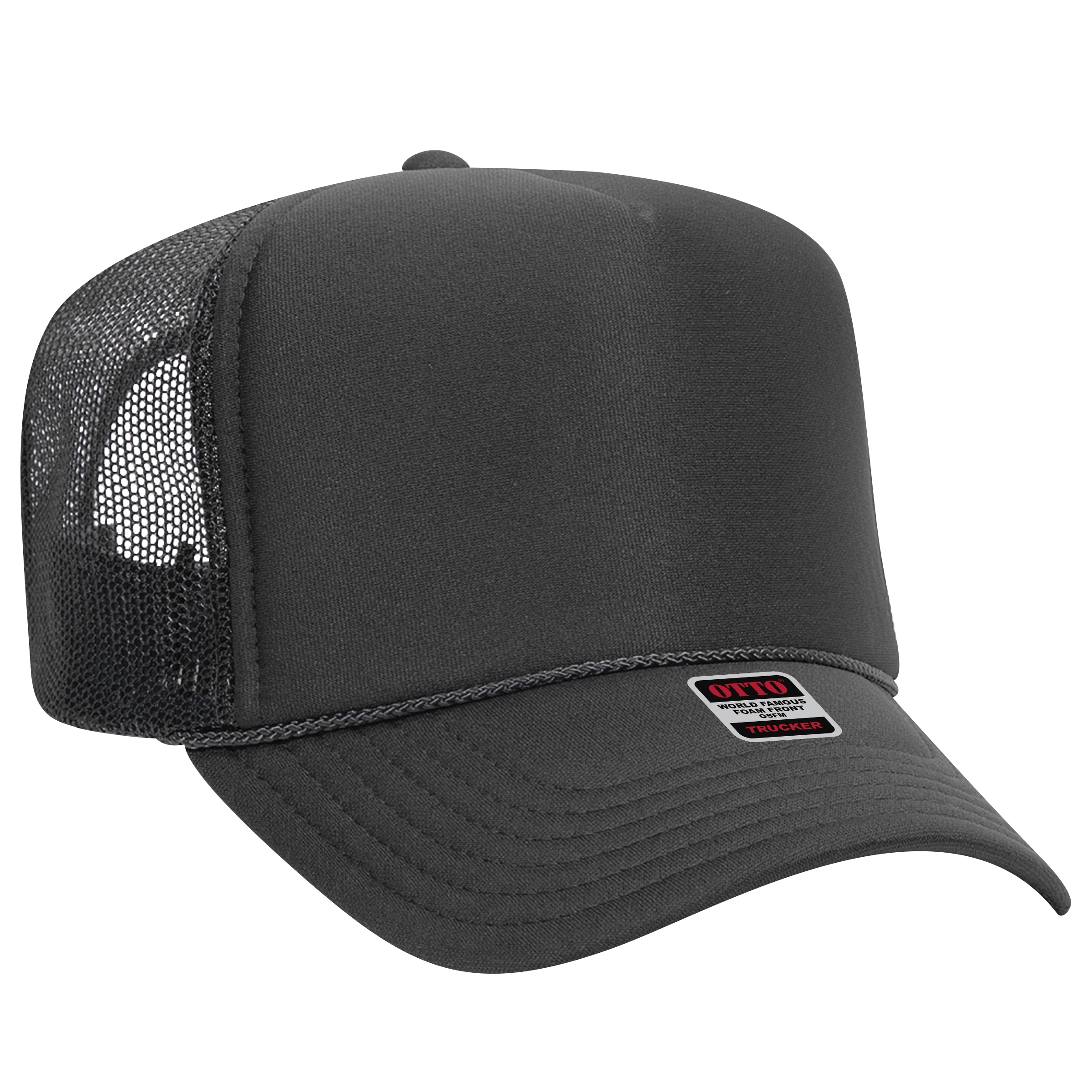 OTTO CAP® 5 Panel High Crown Mesh Back Trucker Hat 246