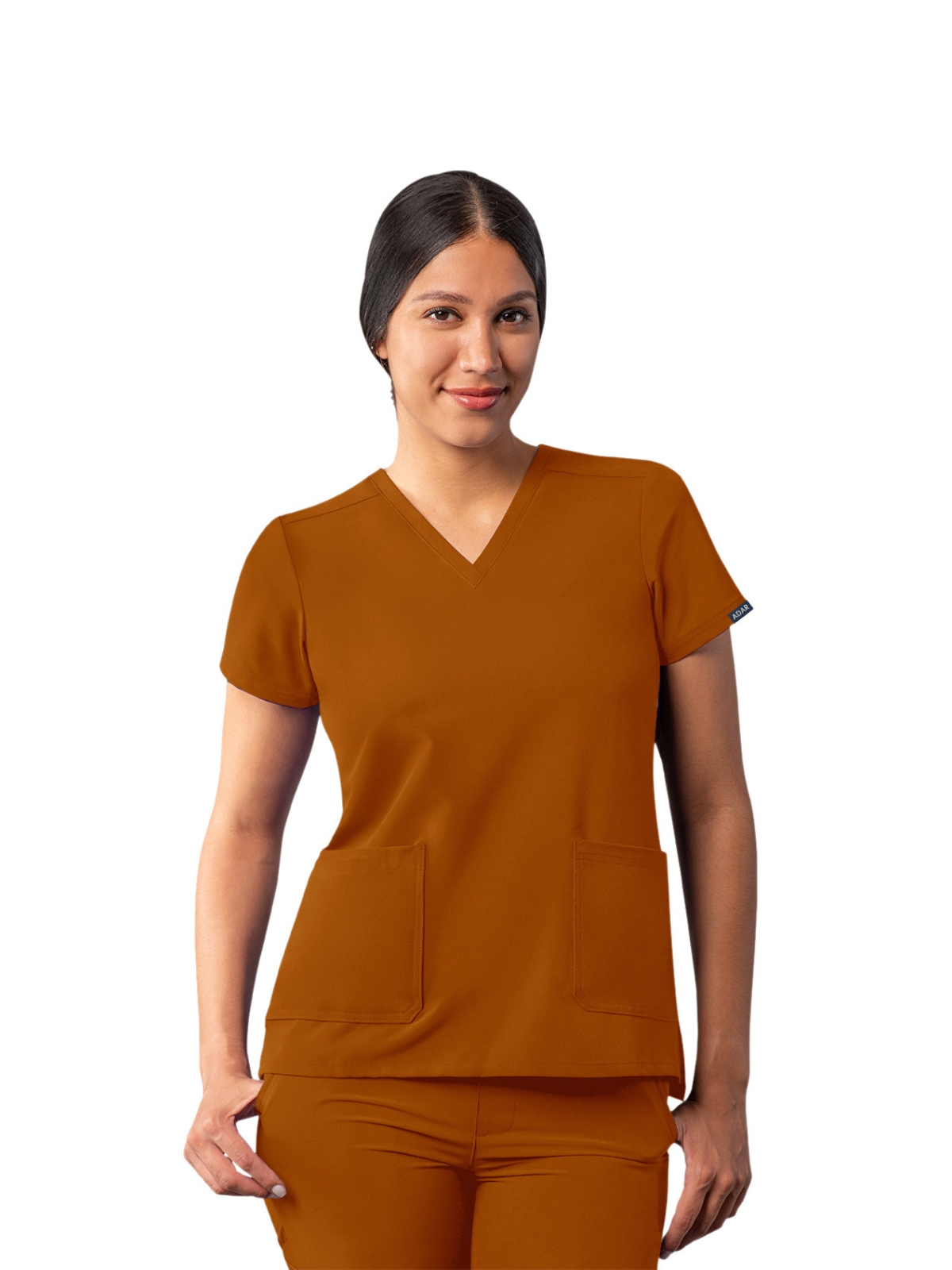 Adar - Addition - Women's Multi-Pocket V-Neck Top
