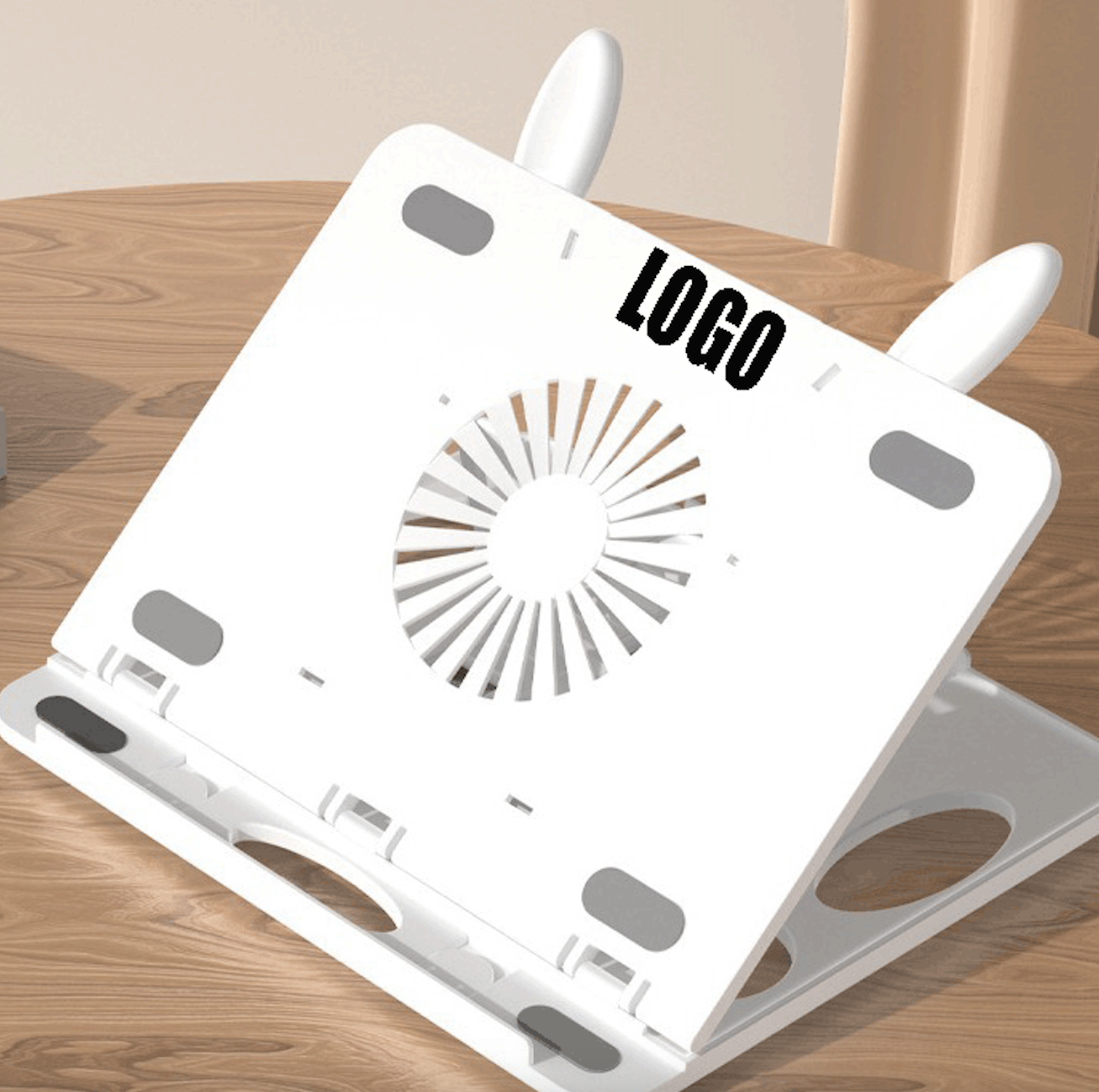 Adjustable Computer Stand with 360 Rotating Base 1
