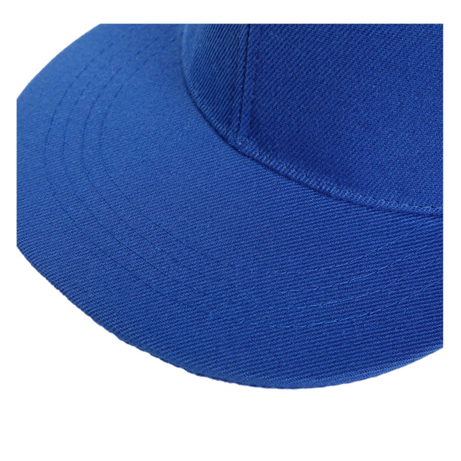 Structured 6 Panel Custom Flat Bill Caps w/ Plastic Snapback 6