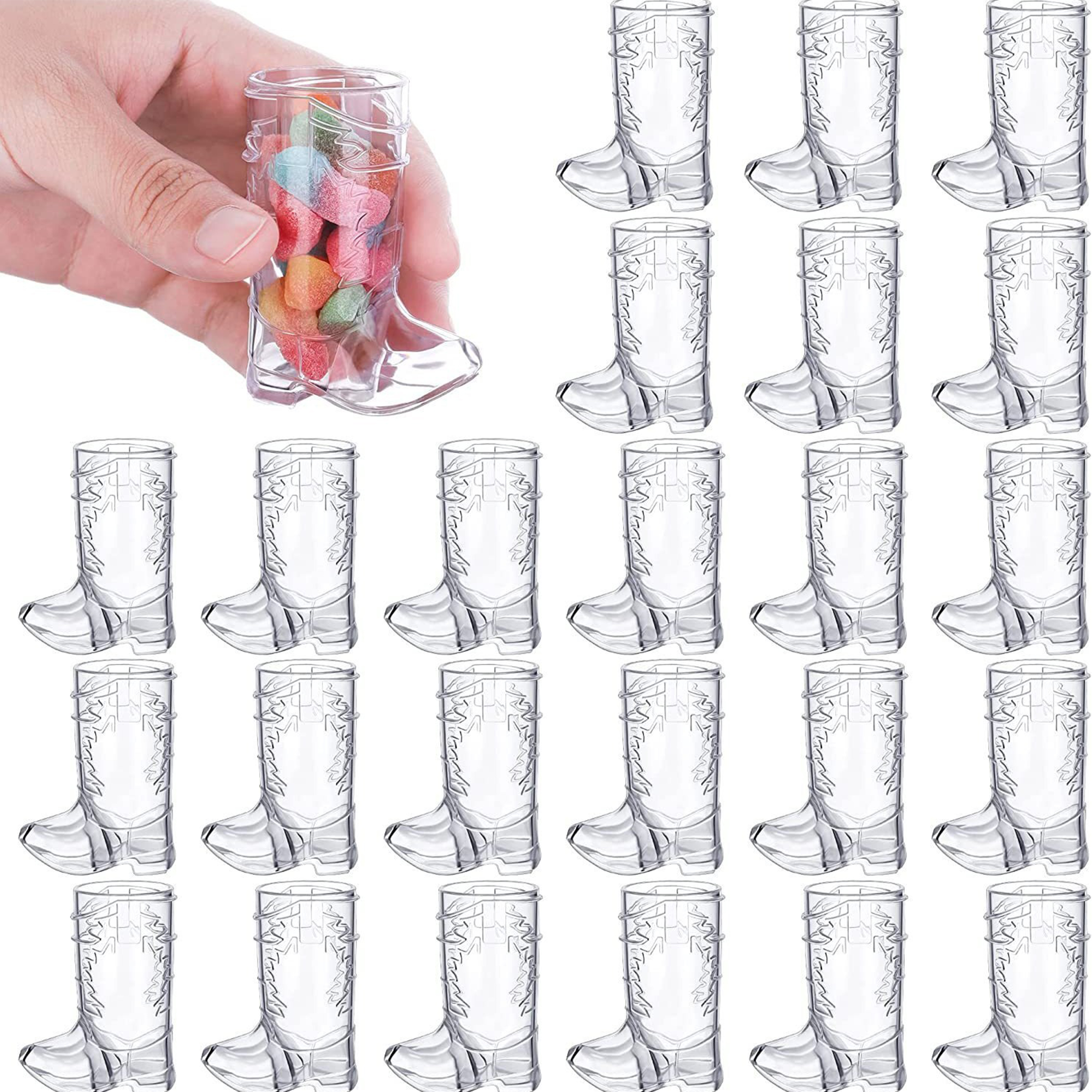 Plastic Reusable Denim Themed Party Wine Glasses 7