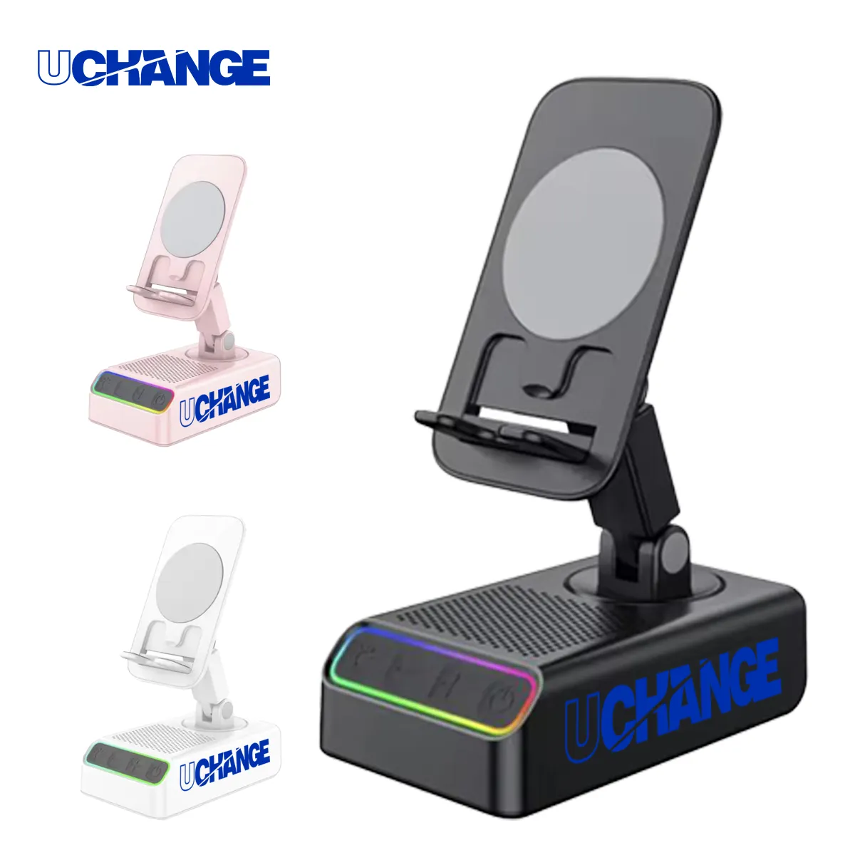 Foldable Phone Stand Bluetooth Speaker With Power Bank 6