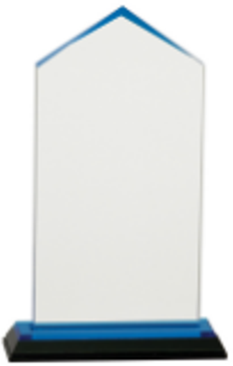 7.5" Blue Jewel Impress Acrylic Award