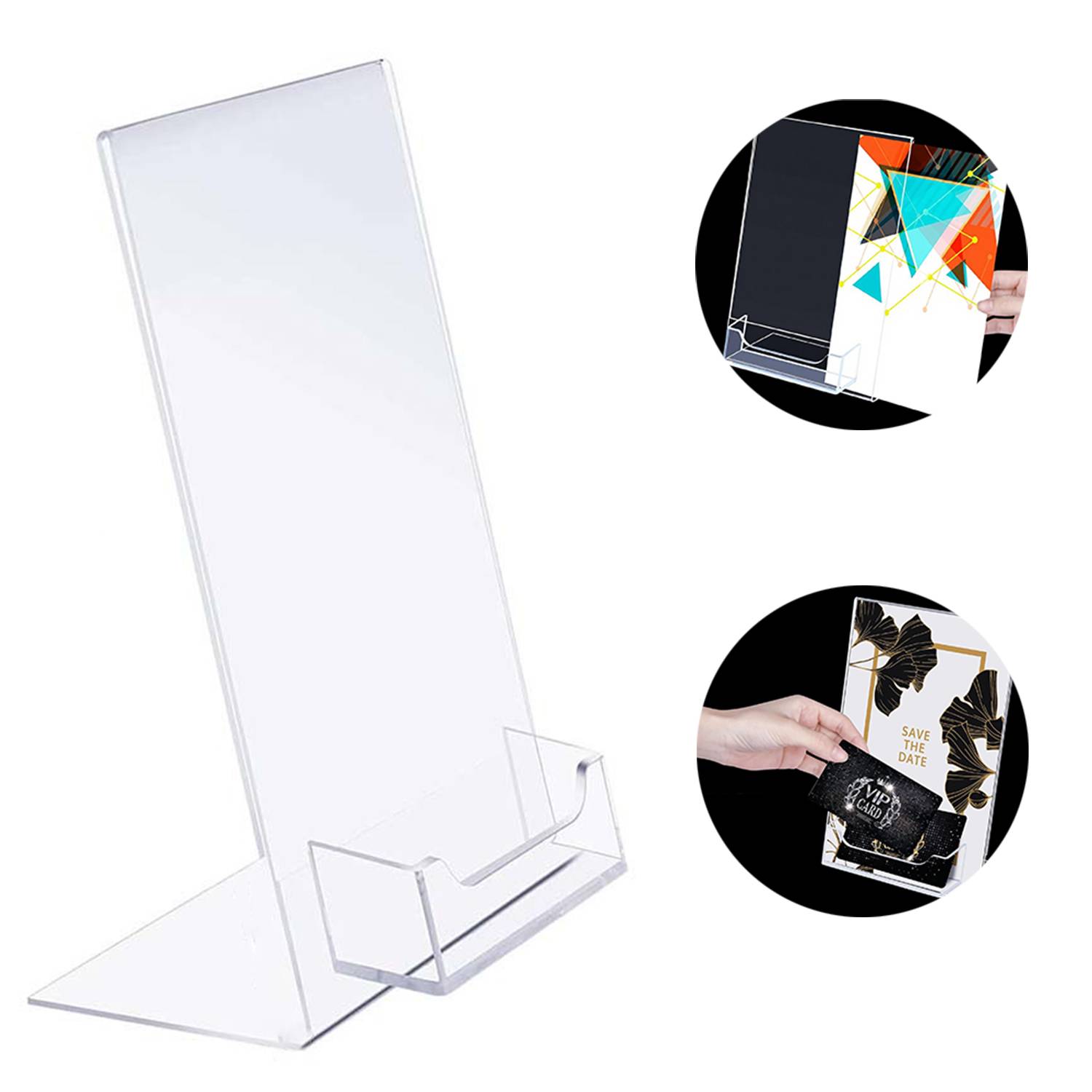 Acrylic Brochure Business Card Display Stand 11