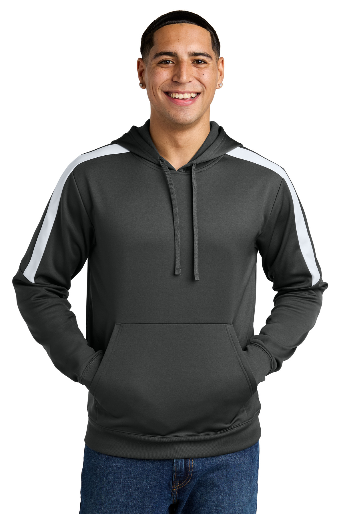 Sport-Tek Sport-Wick Fleece United Pullover Hoodie ST255, custom hoodie or sweatshirt with logo imprint 4