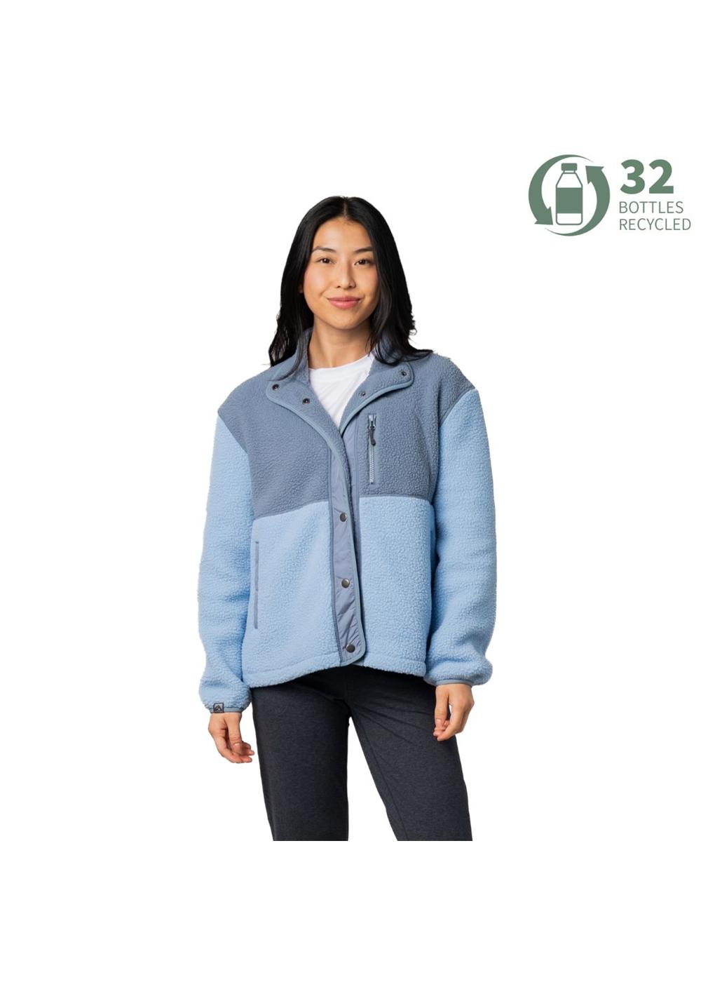 Storm Creek Women's Warm Up Colorblock Sherpa Fleece Jacket 2