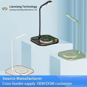 4 In 1 15W Wireless Charger With LED Desk Lamp 2