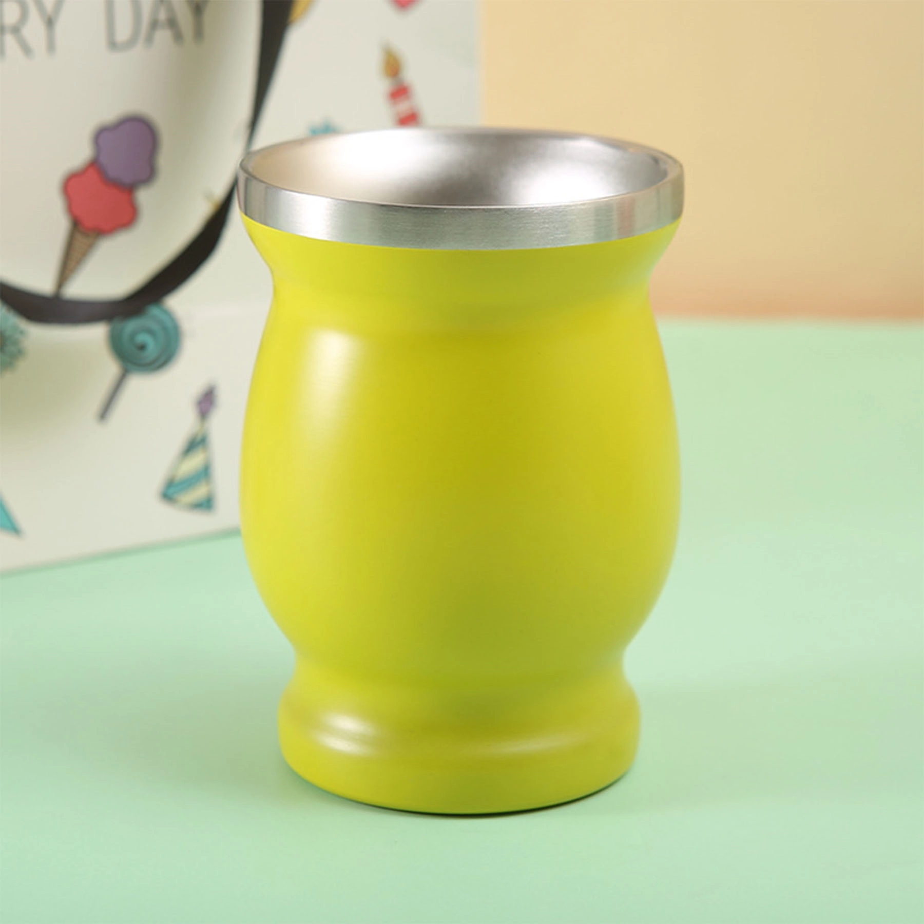 8 oz Stainless Steel Vacuum Insulated Beer Cup 5