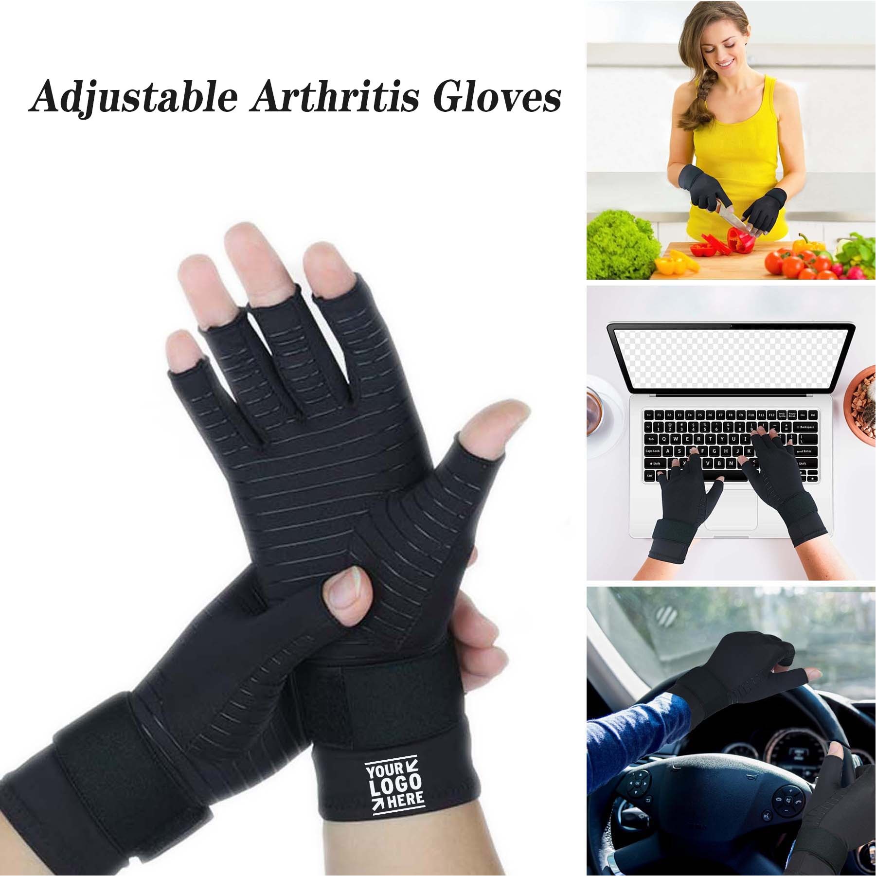 Women Men Copper Arthritis Gloves 2