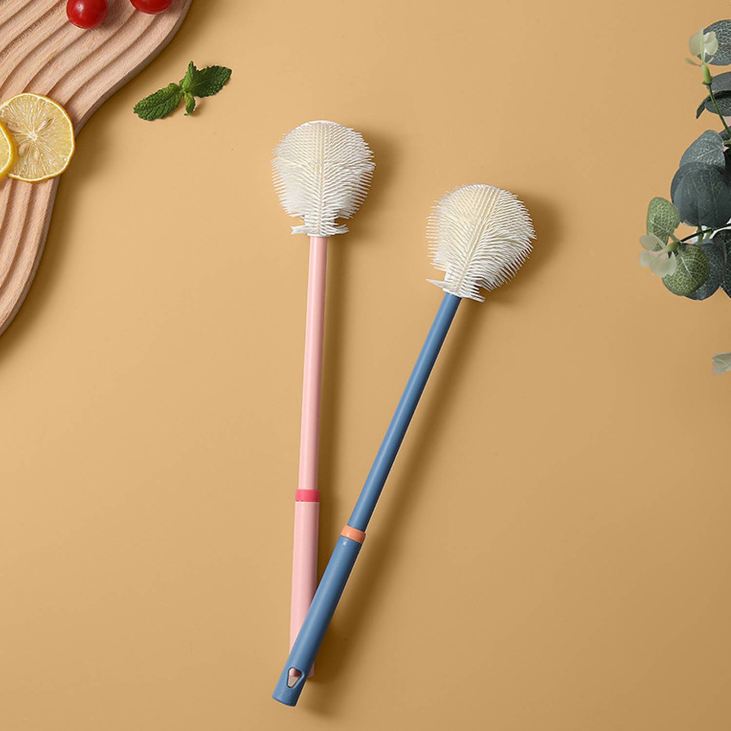 Household Multifunctional Silicone Bottle Cleaning Brush 5