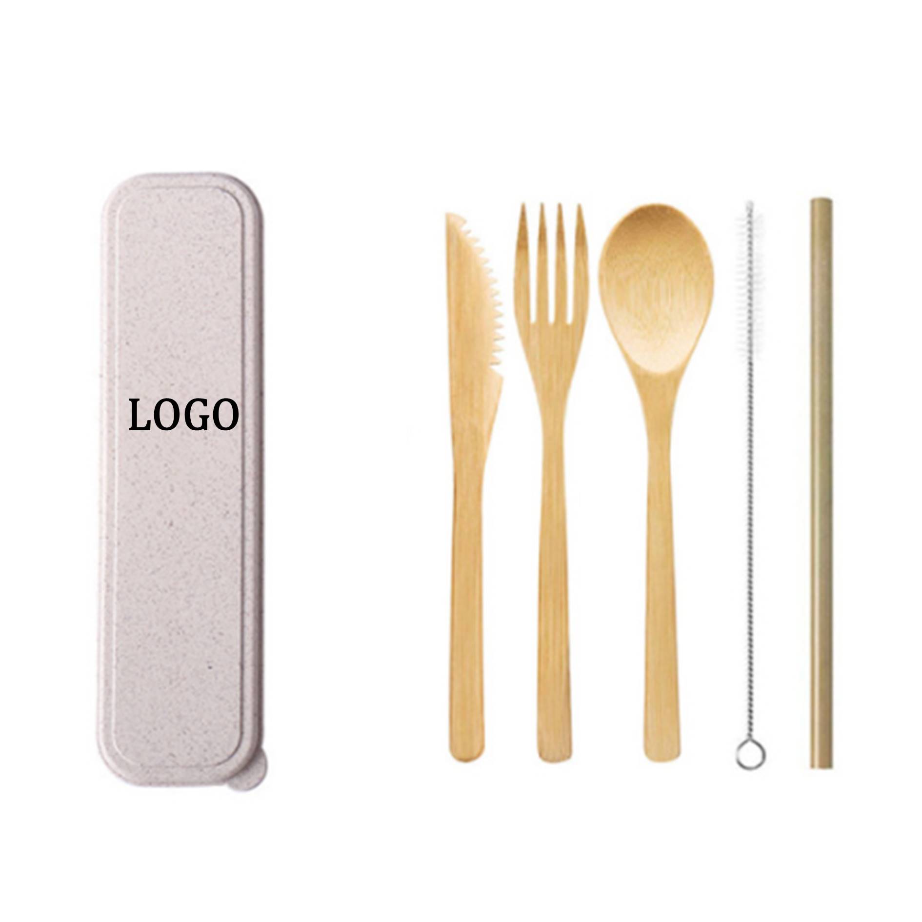 Bamboo Take Along Utensil Set 2