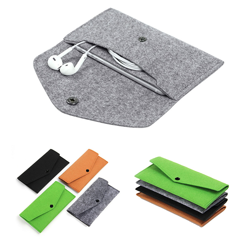Vintage Soft Felt Wallet Pouch Phone Bag 1