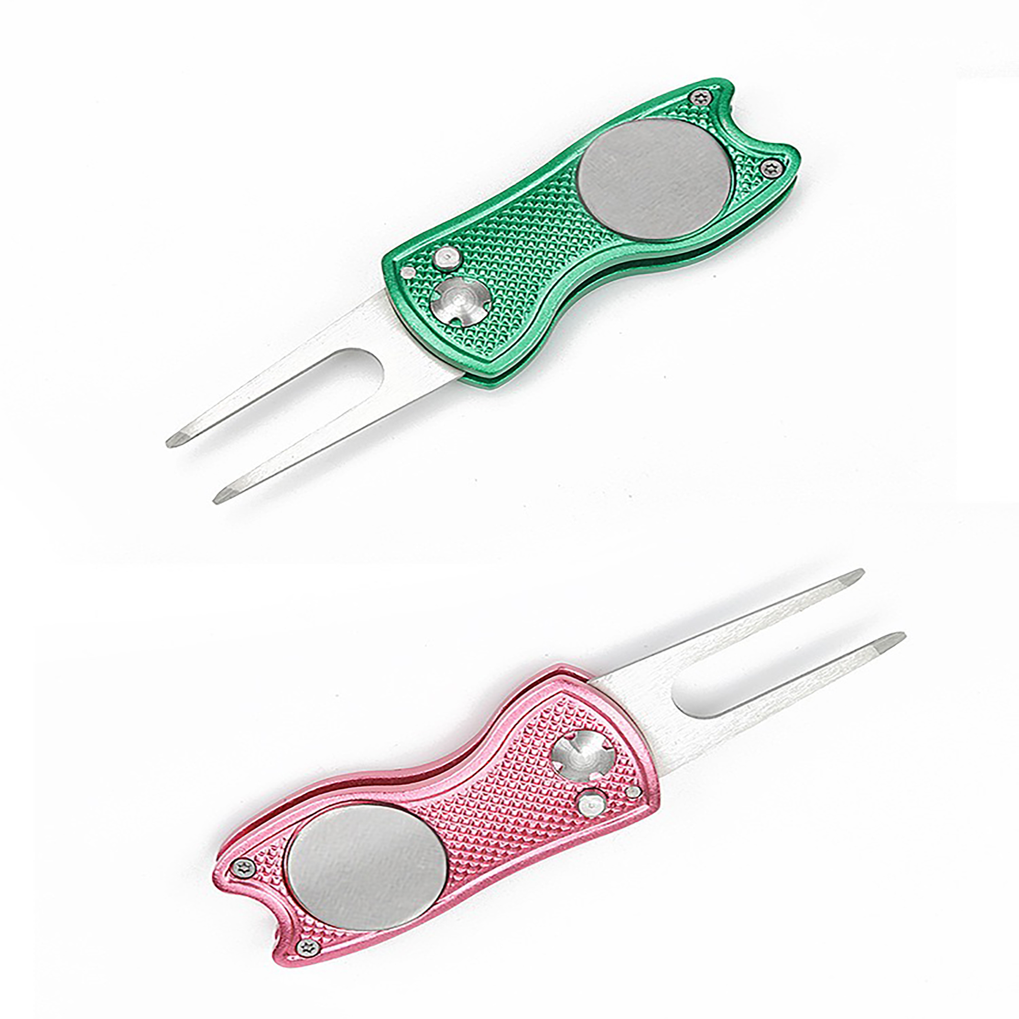 Custom Stainless Steel Folding Golf Divot Tool 3