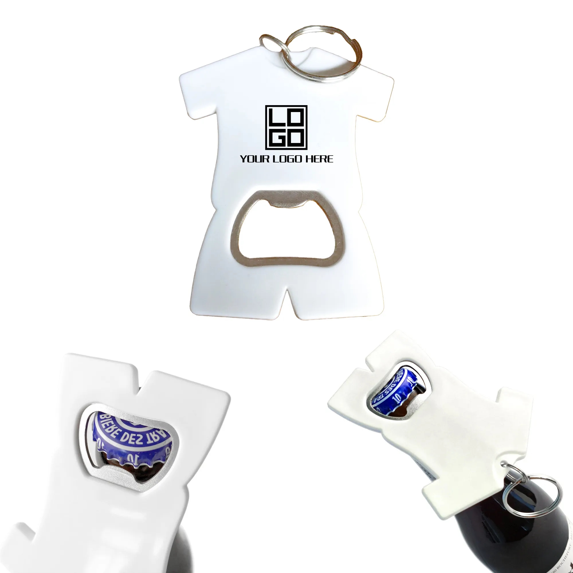 T-Shirt Style Bottle Opener Keychain 3
