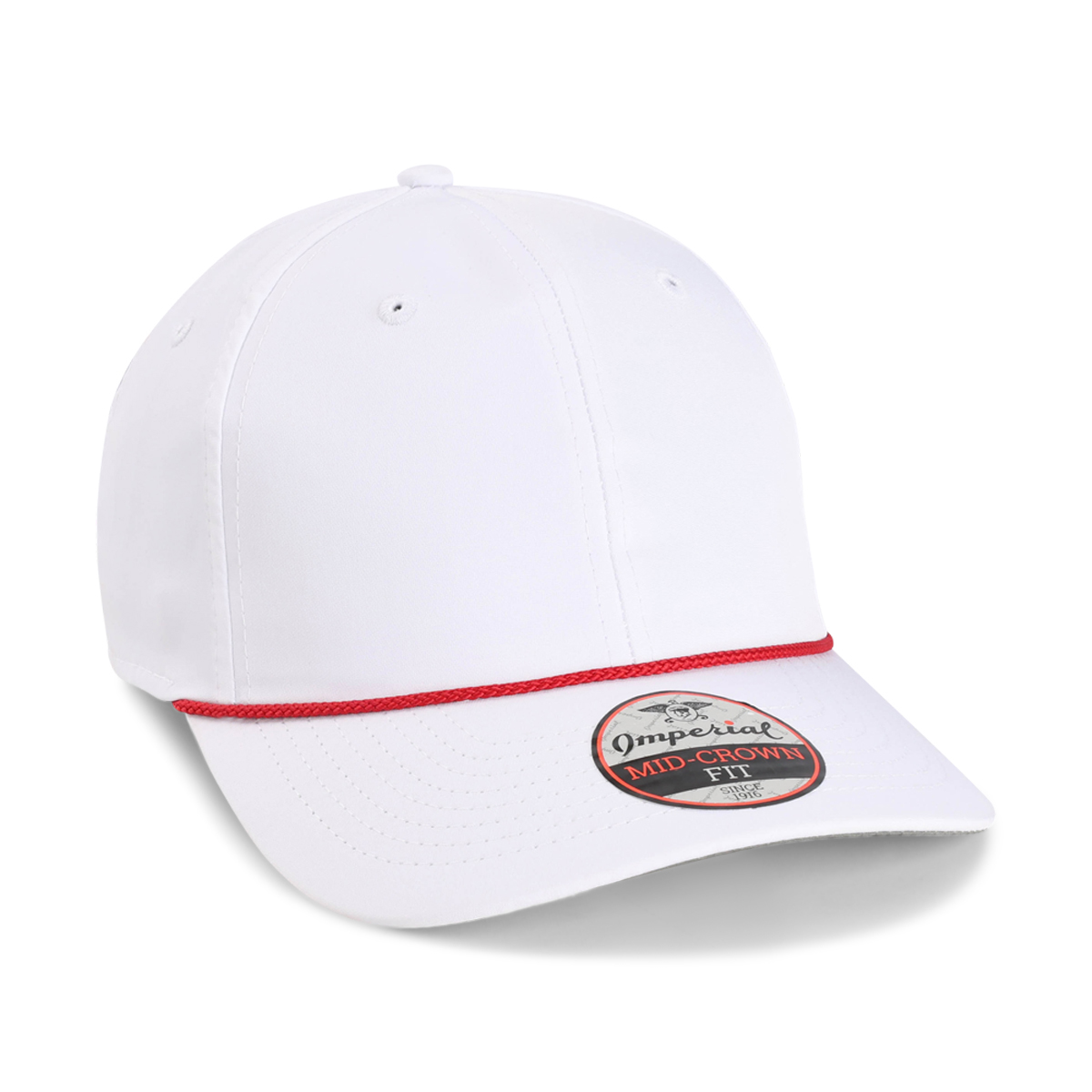 Imperial 7054 6-Panel Wingman Performance Rope Cap w/ Patches or Embroidery 4