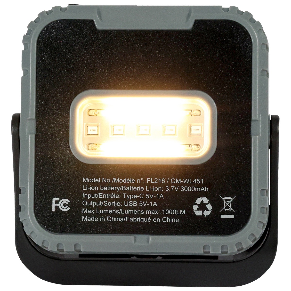 Rechargeable 10W COB/LED Trio Ready Worklight 56