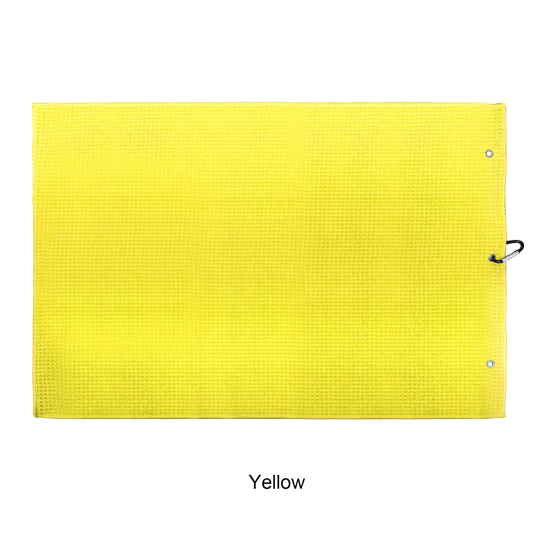 Microfiber Waffle Two-fold Golf Towel w/ Carabiners Clip 16" x 24" 17
