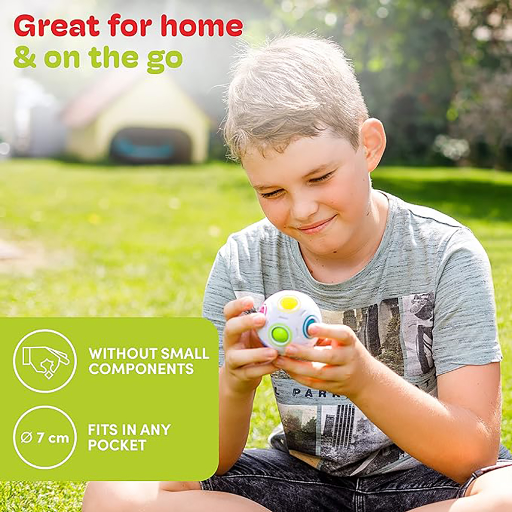 Press TheRainbow Ball Cube Toy 5