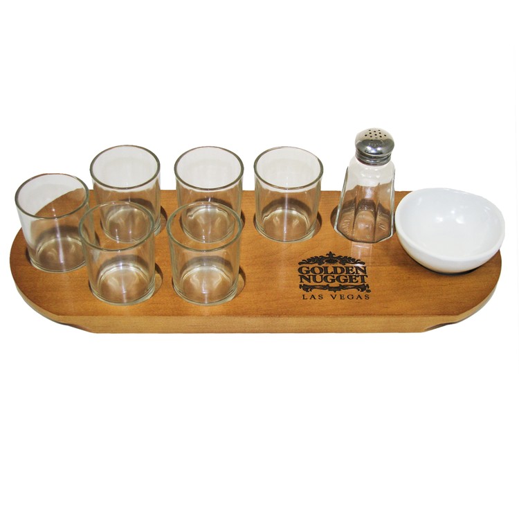 Shot Serving Tray w/ Garnish Bowl 4