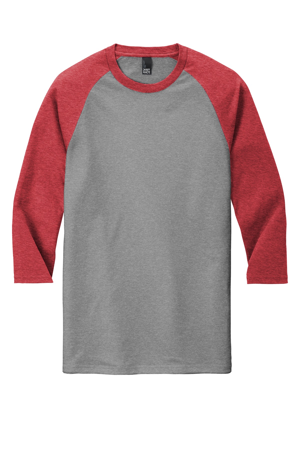 District Perfect Tri 3/4-Sleeve Raglan. DM136 4