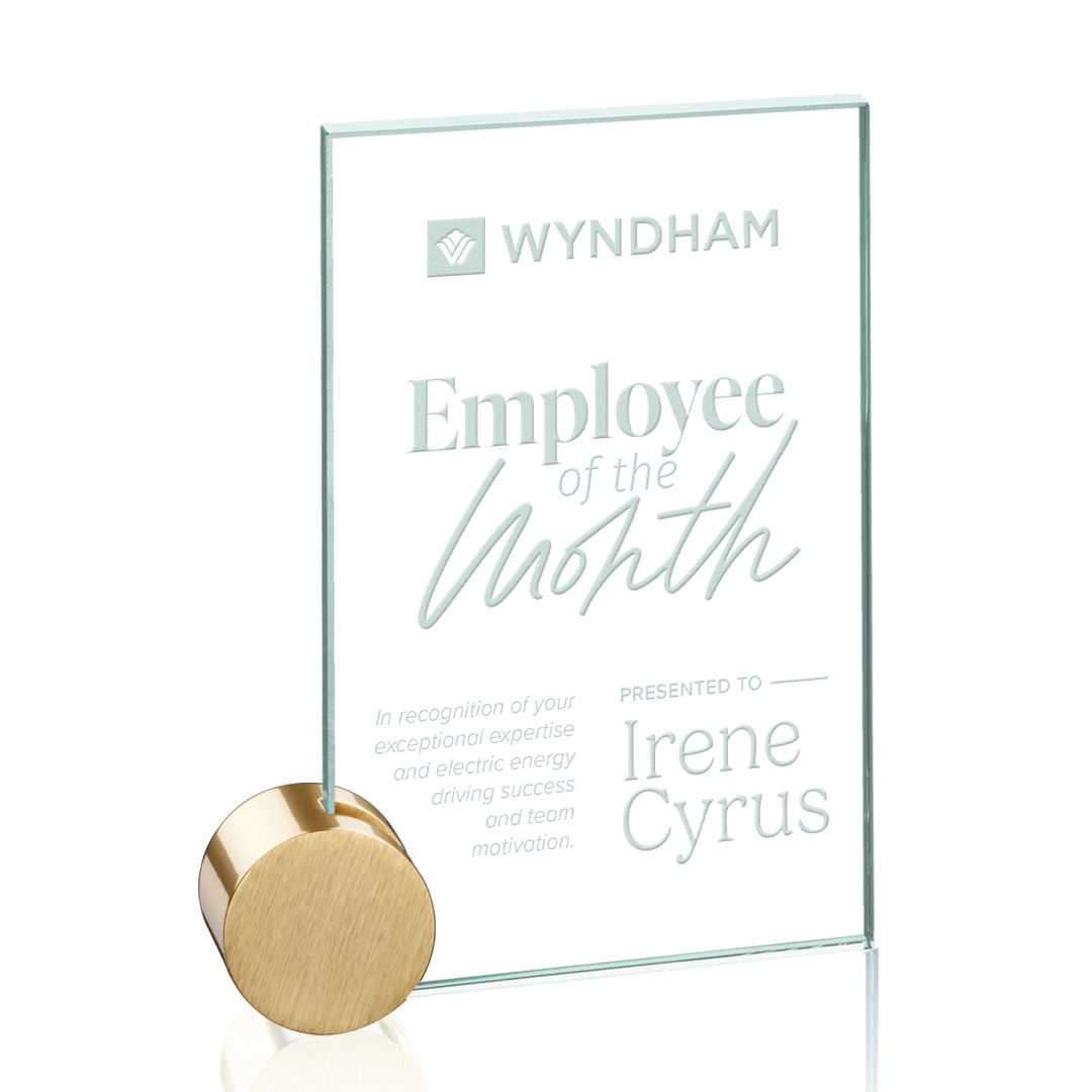 Bermuda Award - Jade/Gold Circle 10