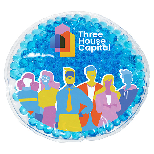 Full-Color Round Aqua Pearls™ Hot/Cold Pack 5